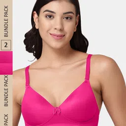 Tweens Pack of 2 Lightly Padded All Day Comfort Seamless T-shirt Bra-12
