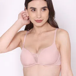 Treasure chest Woman Azalea Soft Padded, Non Wired Lace Tshirt Bra-image-32
