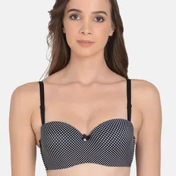 mod & shy Black & White Bra Lightly Padded-image-30
