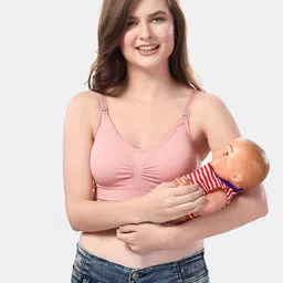 Fabme Lightly Padded Medium Coverage Maternity Bra With All Day Comfort image 5
