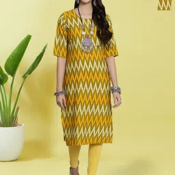 HERE&NOW Women Ethnic Motifs Printed Crepe Pack of 2 Kurta-picture-16
