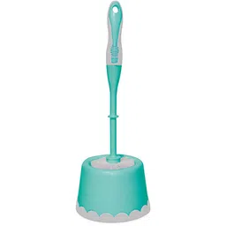 SPOTZERO by MILTON Green Round Toilet With Caddy-39