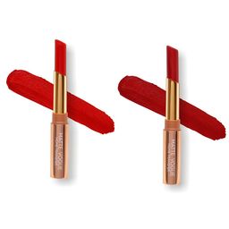 ME-ON Set of 2 Matte Vogue None-Transfer Lipsticks - Shade 01 & Shade 02 image 1