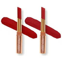 ME-ON Set of 2 Matte Vogue None-Transfer Lipsticks - Shade 02 & 04 image 2