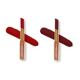 ME-ON Set of 2 Matte Vogue None-Transfer Lipsticks - Shade 02 & 12 image 1