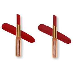 ME-ON Set of 2 Matte Vogue None-Transfer Lipsticks - Shade 02 & 14 image 1