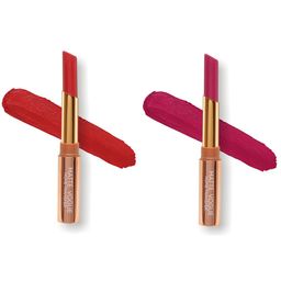 ME-ON Set of 2 Matte Vogue None-Transfer Lipsticks - Shade 07 & 08 image 1