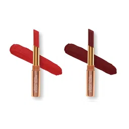 ME-ON Set of 2 Matte Vogue None-Transfer Lipsticks - Shade 07 & 12 image 1