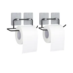 Go Hooked Black & Silver-Toned 2 piece Solid Metal Tissue Holders-image-9