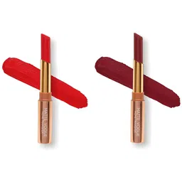 ME-ON Set of 2 Matte Vogue None-Transfer Lipsticks - Shade 10 & 05-13