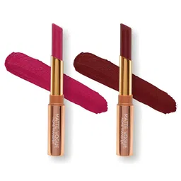 ME-ON Set of 2 Matte Vogue None-Transfer Lipsticks - Shade 12 & 08 image 2