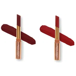 ME-ON Set of 2 Matte Vogue None-Transfer Lipsticks - Shade 12 & 14-44