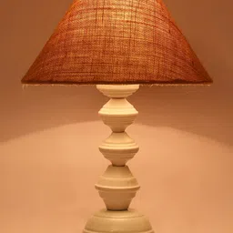 foziq White Solid Frustum Shape Metal Table Lamp-image-32