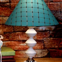 Foziq White & Green Printed Table Lamps-image-92