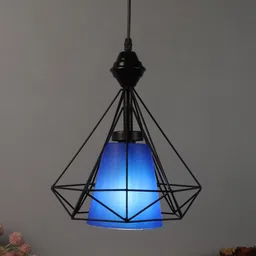 foziq Black & Blue Solid Ceiling Lamp-image-63