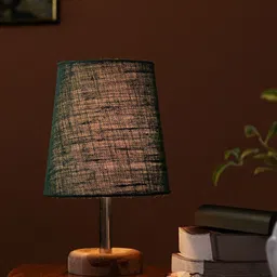 Pinecraft INTERNATIONAL Green Edra Table Lamp with Jute Shade-46