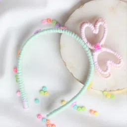 Choko Girls Blue & Pink Embellished Hairband-image-115