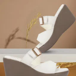 Colo Women Wedge Sandals with Buckles-12