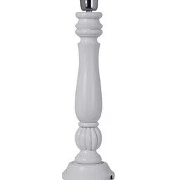 Homesake White Solid Classic Victorian Handcrafted Table Lamp with Shade image 2