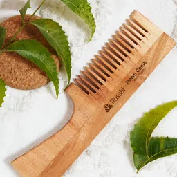 Rusabl Neem Wood Regular Comb-26