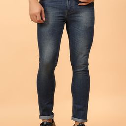 MEGHZ Men Micheal Slim Fit Light Fade Stretchable Jeans-image-70