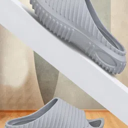 JACKRUNNER Men Grey EVA Sliders-image-39