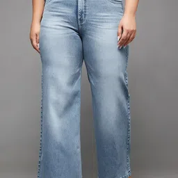 Miss Chase A+ Women Wide Leg High-Rise Stretchable Jeans-picture-42