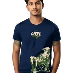TeeSlix Unisex Blue Tshirts-picture-36