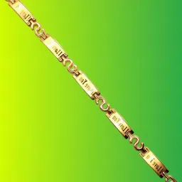 Dynamic Retail Global Men Gold-Plated Link Bracelet-image-61