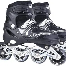 4 Wheel Adjustable with 70 MM PU In-line Skates In-line Skates - Size 6-9 UK-picture-4