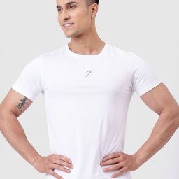 FUAARK Men Anti Odour Solid Round Neck Cotton Slim Fit T-shirt-image-84