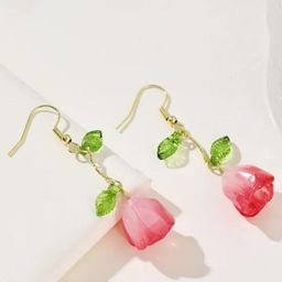 SZN Korean Floral Drop Earrings-22