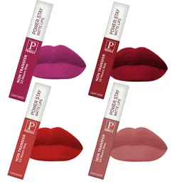 PERPAA Set Of 4 Power Stay  Long Lasting Liquid Matte Lipstick- 5ml Each-10-21-22-9-17