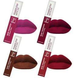 PERPAA Set Of 4 Power Stay Long Lasting Matte Lipsticks - 5 ml Each - 09-10-16-22-8