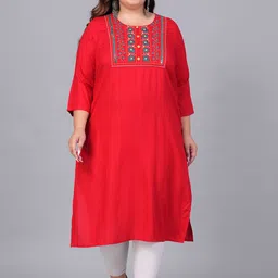 Sztori Women Yoke Design Thread Work Kurta-image-89
