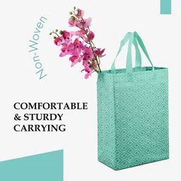 Kuber Industries Printed Structured Handheld Bag with Tasselled image 4