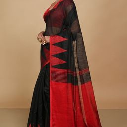 BENGAL HANDLOOM Woven Design Taant Saree-image-6