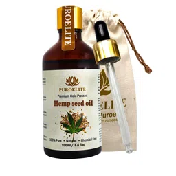 Puroelite Premium Cold Pressed Hemp Seed Oil With Dropper For Hair & Glowing Skin 100 ml-image-24