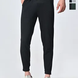 BAESD Men Pack Of 3 Cotton Regular Fit Joggers-image-51