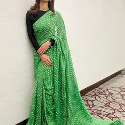 BAESD Bandhani Pure Georgette Designer Saree-37