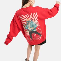 Crazy Mosquitoes Women Printed Sweatshirt-image-89