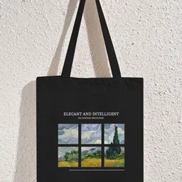 the sack co Printed Shopper Tote Bag with Applique-image-8