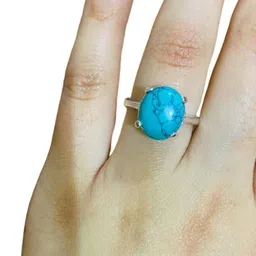 GenZcomplex Brass Turquoise Finger Ring-picture-18