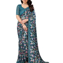 Moda Rapido Poly Georgette Designer Saree-picture-16