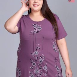 IN Love Pack of 2 Plus Size Printed LoungeT-Shirt-10