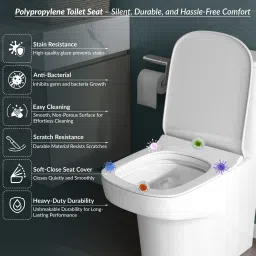 plantex Commode for Toilet/One Piece Western Commode with Siphonic Flush/ Commode with Soft Closing Toilet Seat - S Trap - (APS-ASTA-21021) Western Commode image 5