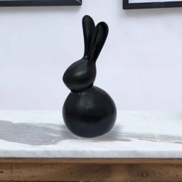de maison decor Hare Black Aluminium Showpiece-picture-19