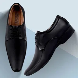 aaeshu stylish comfortable trending black color formal shoe Derby For Men-picture-2