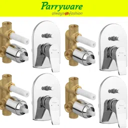 Aqua concealed Diverter Body with Concealed Upper Part set of 4 pic 093 Agate Diverter with upper trim | Hot and Cold water Mixer | Complete set Diverter Faucet-image-87
