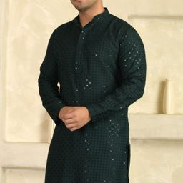 bexario Men Viscose Rayon Kurta Pyjama Set-picture-29